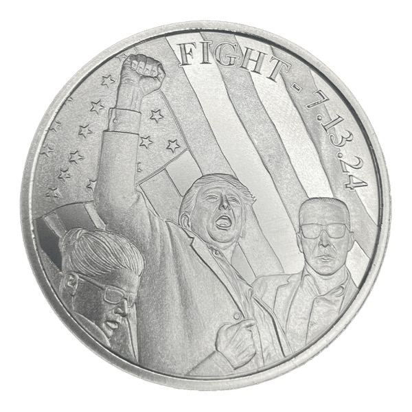 1 oz Silver Round (Trump Fight)